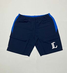 送料無料 埼玉西武ライオンズ マジェスティック ハーフパンツ 5XL 即決 トレーニング プラクティス パンツ