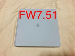 PlayStation4 FW9.00 以下 PS4 本体 プレイステーション CUH-2200 FW 7.51 HDD 1TB版 slim 薄型 白 glacier white ホワイト SONY 66797