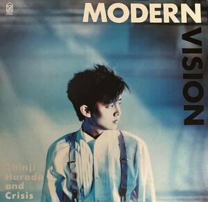 [ LP / レコード ] 原田真二 & クライシス / Modern Vision ( Rock ) For Life Records - 28K-67 ロック