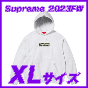 1988　Supreme Box Logo Hooded Sweatshirt(Ash Grey)XLサイズ /シュプリーム ボックスロゴ パーカー 　カモ　アッシュグレー XL 2023FW