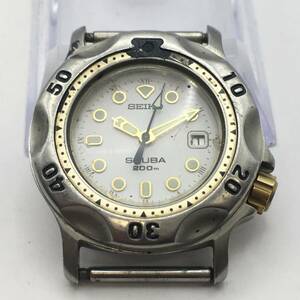 ◯C9-131 SEIKO/セイコー SCUBA 200ｍ 3針 Date デイト レディース クォーツ 腕時計 3E25-0A10 