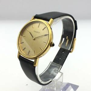 ◯G9-97 TISSOT/ティソ 2針 メンズ 手巻き 腕時計 レザーベルト 稼働品