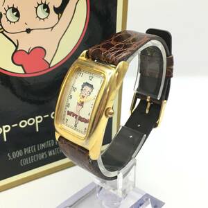 ◯O9-332 FOSSIL/フォッシル BETTY BOOP ベティー ブープ キャラクターウォッチ 3針 レディース クォーツ 腕時計 レザーベルト 付属品あり