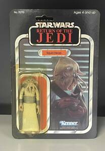 M11-375【未開封】スター・ウォーズ フィギュア SquidHead クオレン Quarren オールドケナー Kenner 1983年 (ツクダ版) STARWARS