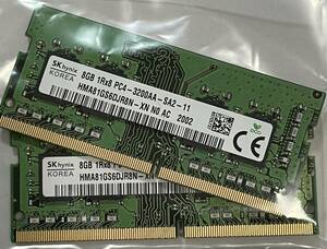 HYNIX 16GB (8GBx2枚) SO-DIMM DDR4 PC4-3200AA HMA81GS6DJR8N