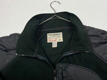 1990's STEVE AND BARRY'S Black full zip fleece jacket フリース ジャケット _画像9