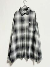 2000's made in usa CAL TOP ombre check shirt オンブレ ビンテージ USA シャツ_画像4