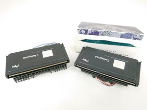 intel Pentium II MMX SL2U6 SL28R 2セット まとめて 現状品 【管理B0】