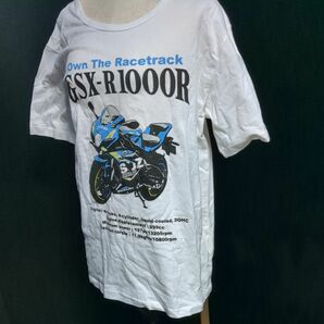 白 XL tシャツ gsx-r1000 suzuki 半袖　LLサイズ 