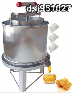 蜂蜜 分離器 絞り器 圧搾機 蜂蜜絞り機 手動 野菜脱水機 はちみつ絞り器 ハチミツしぼりき 蜂蜜圧縮機 ステンレス 圧縮製蝋器 絞り機