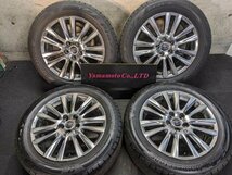 【Ｃ】トヨタ ハリアー ZSU60 65　純正 アルミホイール 18インチ 7.5J+45 5H 114.3 ハイグロス　ブリヂストン　235/55R18 4本セット　_画像1