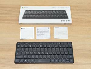 マイクロソフト デザイナー コンパクト キーボード 黒 Microsoft designer compact keyboard