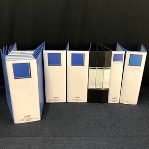 【中古品】A4S 100㎜10冊/50㎜1冊/丸型リングファイル3冊/14冊セットまとめ売り　アスクル　キングジム　書類整理　オフィス用品　i103