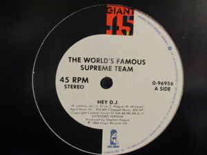 The World's Famous ： Hey D.J. 12'' (( Malcolm McLaren / DJ / World Famous / 落札5点で送料当方負担