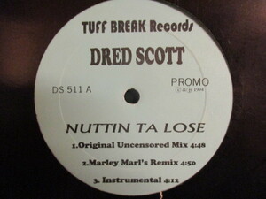 Dred Scott ： Nuttin Ta Lose 12'' c/w Check The Vibe (( Marley Marl's Remix / 落札5点で送料当方負担