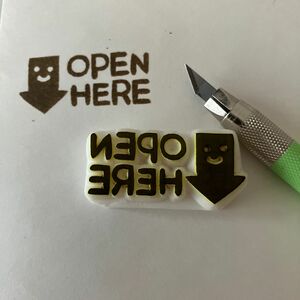 Open here（ここから開けてね）