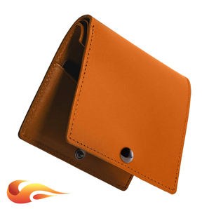 手仕上げ極薄二つ折り ブラウン 小銭入れ カードケース お札入れ キャッシュレス エイジング 大人感 一粒万倍日 お洒落 高級 本革 財布1