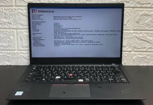 1円～ ■ジャンク LENOVO ThinkPad X1 Carbon / Core i5 8250U 1.60GHz / メモリ 8GB / NVMe SSD 256GB / 14型 / OS無し / BIOS起動可