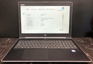 1円～ ■ジャンク HP PROBOOK 450 G5 / 第7世代 / Core i5 7200U 2.50GHz / メモリ 8GB / HDD 500GB / 15.6型 / OS無し / BIOS起動可