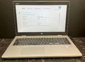 1円～ ■ジャンク HP PROBOOK 650 G4 / Core i5 7200U 2.50GHz / メモリ 8GB / ストレージ欠品 / DVD / 15.6型 / OS無し / BIOS起動可