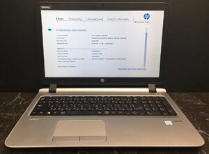 1円～ ■ジャンク HP PROBOOK 450 G3 / 第6世代 / Core i5 6200U 2.30GHz / メモリ 4GB / HDD 500GB / 15.6型 / OS無し / BIOS起動可