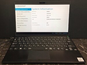 1円～ ■ジャンク SONY VAIO Pro PJ / 第10世代 / Core i5 1035G1 1.00GHz / メモリ 8GB / SSD 256GB / 12.5型 / OS無し / BIOS起動可