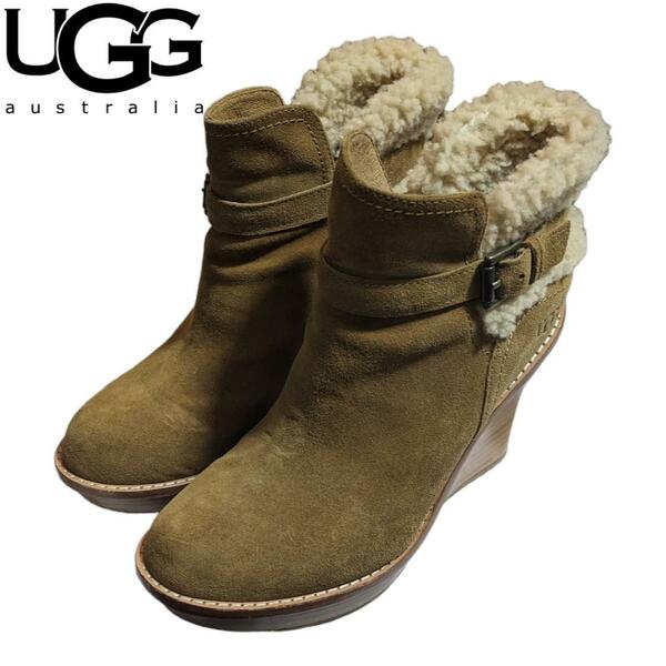 24cm UGG ANAIS キャメル ハイヒール ブーツ アグーオーストラリア アナイス