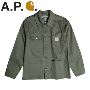 新品 デッドストック L A.P.C. x Carhartt WIP ミシガン ジャケット アーペーセ― カーハート カーキ グリーン ミリタリー コラボ