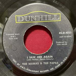 ◆USorg7”s!◆THE MAMAS AND THE PAPAS◆I SAW HER AGAIN◆
