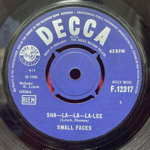 ◆美盤!◆UKorg7”s!◆SMALL FACES◆SHA-LA-LA-LA-LEE◆