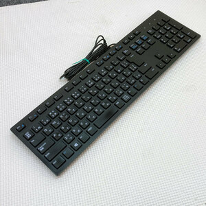 中古動作品 日本語配列 109キーボード チクレットスタイル USB接続 テンキー付 ★ DELL KB216