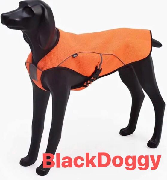 BlackDoggy 犬用クールベスト ひんやりお散歩タンクトップ 冷感犬服 熱中症対策グッズ 秋冬防寒犬服兼用　Lサイズ