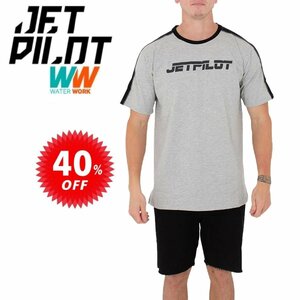 ジェットパイロット JETPILOT Tシャツ メンズ セール 40%オフ 送料無料 パスト Tシャツ PAST TEE グレー M S20670
