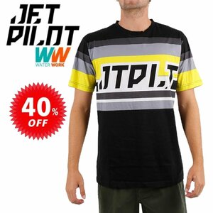 ジェットパイロット JETPILOT Tシャツ セール 40％オフ 送料無料 スカルプ メンズ TEE S19677 ブラック S