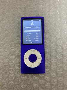  外観美品　Apple iPod nano 8GB MB739J A1285 第4世代　ブルー 初期化済み オーディオ機器 アップル 写真参照