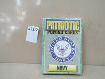 3107　AS 未開封 アメリカ製 Patriotic Playing Cards United States Navy トランプ_画像1