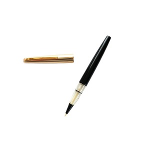 【新品未使用】プラチナ万年筆　ソフトペン　黒軸　ゴールドキャップ　保存袋付き