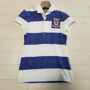 Ralph Lauren Ralph Lauren tops shirt border short sleeves lady's size XS white blue Oc107