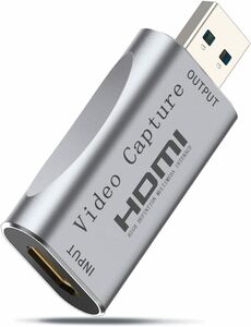 T-441 キャプチャーボード 【1080P/4Kパススルー機能】 USB3.0 & HDMI 変換アダプタ 低遅延 HD画質録画 ビデオキャプチャー ゲーム録画