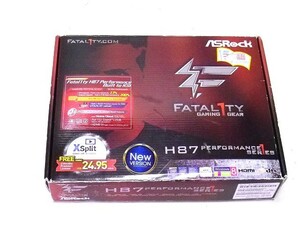 ☆　Asrock M-ATX M/B (H87 PERFORMANCE) IOパネル付き　☆