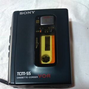 SONY カセットレコーダー　 TCM-55　カセットテープ付き
