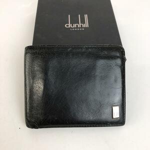 dunhill ダンヒル 二つ折り財布 レザー ブラック ブランド メンズ 財布 レディース メンズ 小物 送料無料 おしゃれ