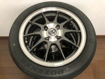 BRIDGESTONE POTENZA RE-71RS 165/55R14 + ENKEI IB-CONCEPT EP-01 14×5.5j 41 14インチ タイヤホイールセット 軽量 PCD100 4穴 4H_画像2