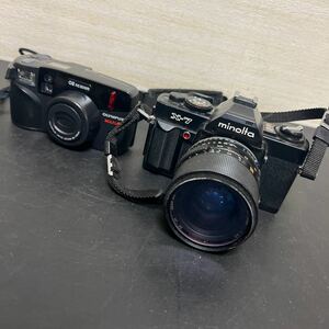 t12-108 フィルムカメラ 2点まとめて　OLYMPUS OZ 110 ZOOM Minolta X-7 動作未確認　中古品