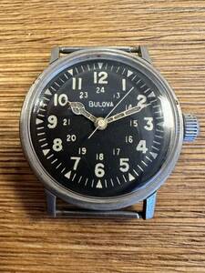 【アンティークミリタリー】ブローバ BULOVA 軍用時計 ミリタリーウォッチ 1960年 ベトナム戦争 アメリカ軍　自動巻き