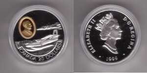カナダ 20ドル プルーフ銀貨 航空機シリーズ 1999年 2-9