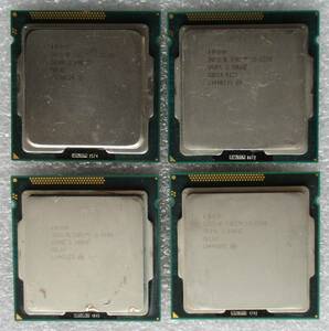 ４個セット　インテル Core i5-2400　1個・15-2300　2個・・15-2320　1個　FCLGA1155 （BIOS表示のみ確認済現状品）