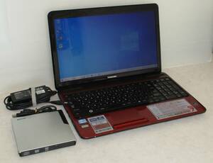M.2 SSDとHDDの2台構成・Dynabook T451/46DR・i5-2430M・メモリ4GB・office2010搭載・外付けDVDドライブ付（Windows10簡易動作確認済）