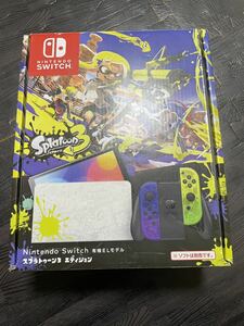 1円〜美品 Nintendo Switch 本体 有機EL スプラトゥーン3 モデル 通電確認済み