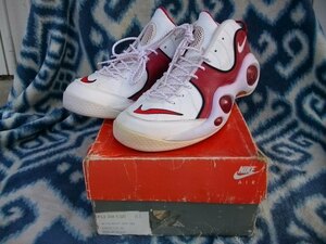 NIKE AIR ZOOM FLIGHT 95 1995年当時製造オリジナル 白赤 33.5cm US15.5 新品未使用(訳あり) NBA エア ズーム フライト ９５